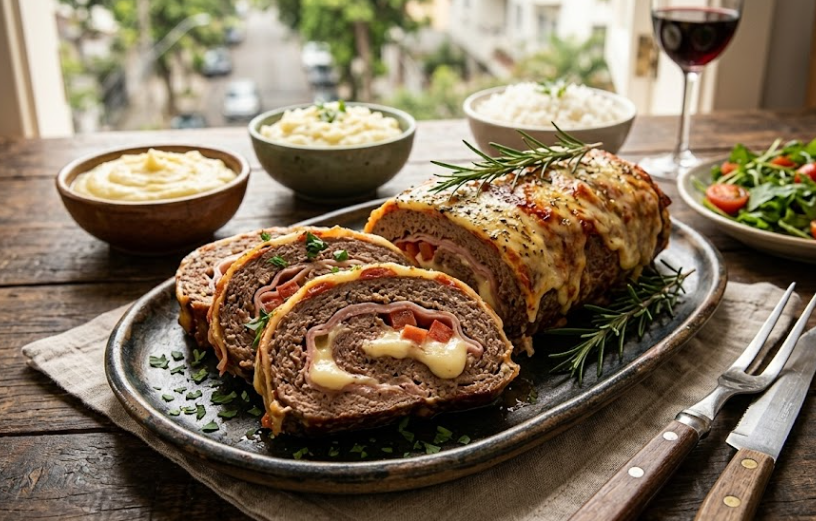 Rocambole de Carne Moída – Técnica Profissional