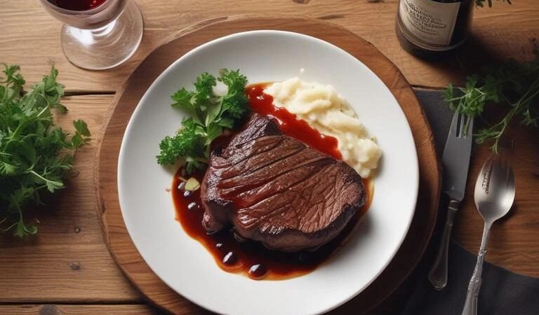 Bife ao Molho de Vinho Tinto (Receita Clássica)