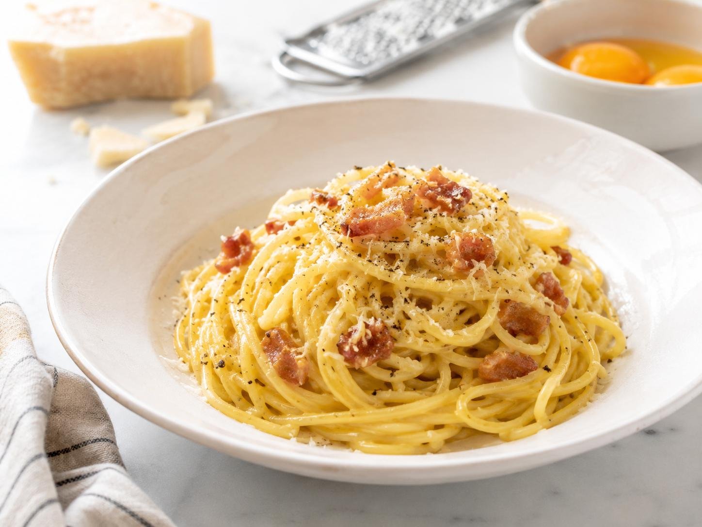 Espaguete à Carbonara (Ficha Técnica de Preparo)